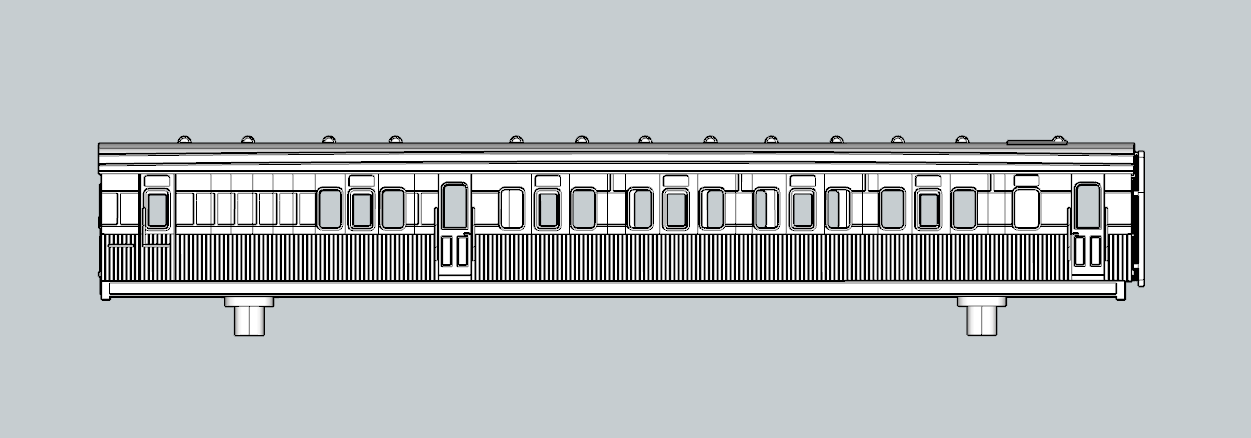 (image for) (N) SECR Continental 4 cmpt R0 First/Composite Saloon Brake - d550/427